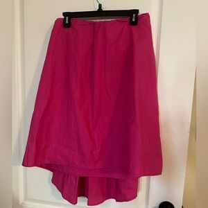 NWT Anthropologie Fuchsia High-Low Skirt w/Puffy Slip   Size S